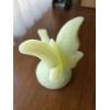 Image 1 : PICKUP IN CANTON - Fantastic Vintage Custard Uranium Glass 5'' Butterfly  