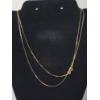 Image 1 : Stunning 14K Gold Triangle-Link Chian 36" Necklace - Total Weight: 5.7g