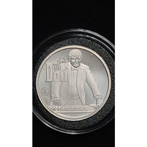 "The Don" Donald Trump/Davy Jones Locker 2 Troy Oz 999 Fine Silver Round - Rare 15/75 Minted