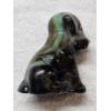 Image 2 : Degenhart Vintage Glass Dog Figurine - Caramel with Green