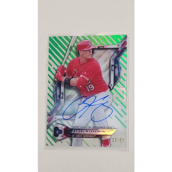 2018 Topps Carson Kelly Certified Autograph Issue St. Louis Cardinals 23/99