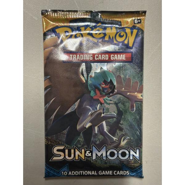SEALED VINTAGE Pokemon Sun & Moon 10 Card Booster Pack ~ Guaranteed Rare in Each Pack!