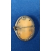 Image 3 : Vintage Shell Carved Cameo Brooch Set In 800 Silver