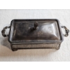 Image 2 : Vintage Silver-Plated Rectangular Casserole Dish with Lid - 1.8lbs Silver Plate plus Glass Dish