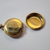 Image 4 : Beautiful Vintage Gold-Tone Pocket Watch - Damaged Glass and Back, See Photos 