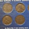 Image 3 : Shell Case Penny Collection - US Lincoln Wheat Cents minted using Brass from Ammunition Casings