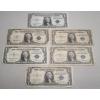 Image 1 : Series 1935 A, 1935 D, 1935 E, 1935 F $1 Silver Certificate Bank Notes - Face Value: $6.00