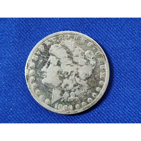 1880 90% Silver Morgan Dollar in Capsule