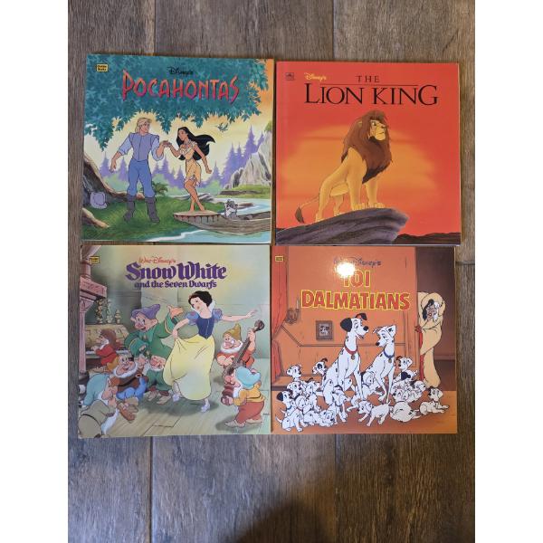Mint Condition Walt Disney Little Golden Books. Featuring Pocahontas, Lion King, 101 Dalmatians, And