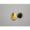 Image 5 : 10K Yellow Gold Pin with Three Diamonds - TW: 1.8 grams