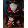 Image 3 : 12" Fiber Optic Santa, 33" Countdown Elf Plush Decor, & Santa Plush All Like New