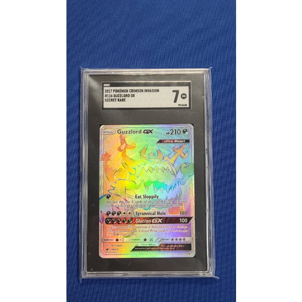 SGC 2017 Pokemon Crimson Invasion #116 Guzzlord GX Secret Rare 7 NM Pokemon Card