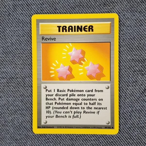 Revive 89/102 Uncommon Trainer Vintage Base Set Pokemon Trading Card - Near Mint