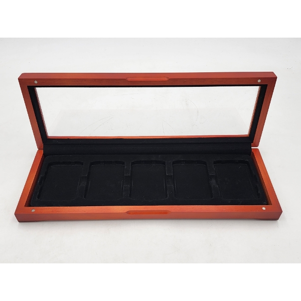 High-Quality 5-Coin Storage Display Case; Fits Standard Graded Coin Slabs Approx. 15.5"x5.5"