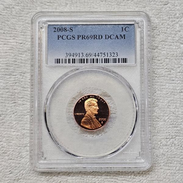 2008-S PCGS PR69RD DCAM Lincoln Cent