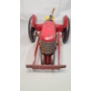 Image 6 : Vintage Red 12" Marx Tin Lithograph Toy Tractor With Plow