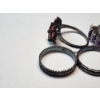 Image 7 : Five Assorted Sterling Silver Rings: Gorgeous Red & Purple Gemstones - TW: 10.8g