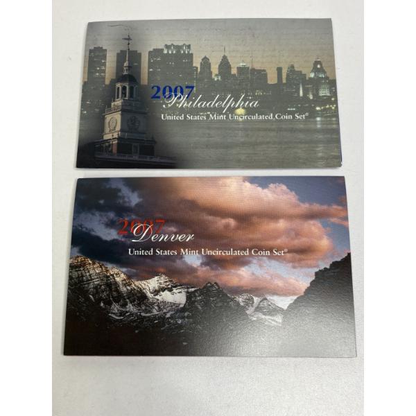 2007 P and D United States Mint Proof Sets, FV $13.82