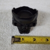 Image 8 : Lot of TWO NEW Nice 2 Inch Black Skull Candle or Tealight Holders
