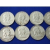 Image 3 : Lot of 10 Assorted Years Franklin Silver Half Dollars FV: $5.00