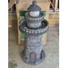 Image 1 : PICKUP IN CANTON - AS SHOWN GARDEN LIGHTHOUSE FOUNTAIN WITH BOX - PUMP ALL INCLUDED WORKS