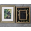 Image 1 : Mirror and Art Piece Depicting Nature and Birds - 12.5"x14.5" & 11.5"x13.5"