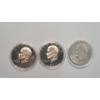 Image 1 : U.S 1974-S Proof, 1977-S Proof, 1978-D Eisenhower Dollars In Coin Capsules - Face Value: $