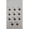 Image 1 : (10) Assorted Years Lincoln Wheat Cents & 2025 Lincoln Cent - Face Value: $0.11