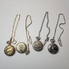 Image 1 : Four Assorted Gold-Tone & Silver-Tone Modern Pocket Watches 