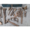 Image 3 : Vintage 19'' Metal Toolbox With Vintage Tools Including Wrenches, Files, Hammer And More