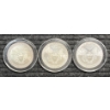 Image 2 : Lot of 3 American Silver Eagles.  1998, 1999, and 2001.