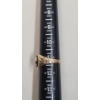 Image 4 : 10K Gold Ring With Black & Clear Stone 4.2 Grams