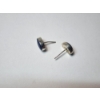 Image 2 : Vintage Sterling Silver Stud Earrings with Blue Stones - Total Weight: 1.3g