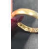 Image 8 : Women's Sterling Silver Ring With Blue & Clear Heart Shaped Stones (Engraved) -Size 9 - Weight: 2.8g