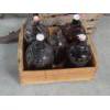 Image 5 : Vintage Wood Crates, Metal Tumbler, Bottle Collection, Art Work, Tin Sign, Glassware & More! 