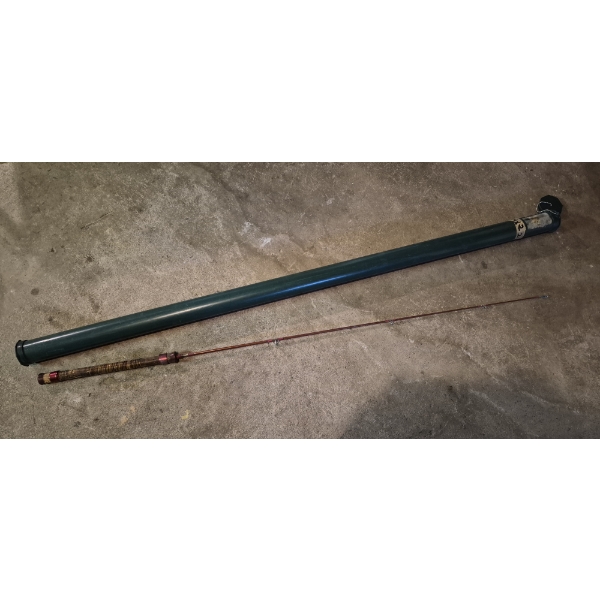 PICKUP IN CANTON - Vintage "Fiberglass"  1 Pc 51" Length  Fly Fishing Rod - With Tubular Case