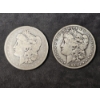 Image 1 : (2) Morgan Silver Dollars 1888 &1901-O