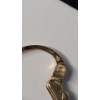 Image 4 : 14K Gold Cherub Hoop Earrings TW: 2.6 Grams