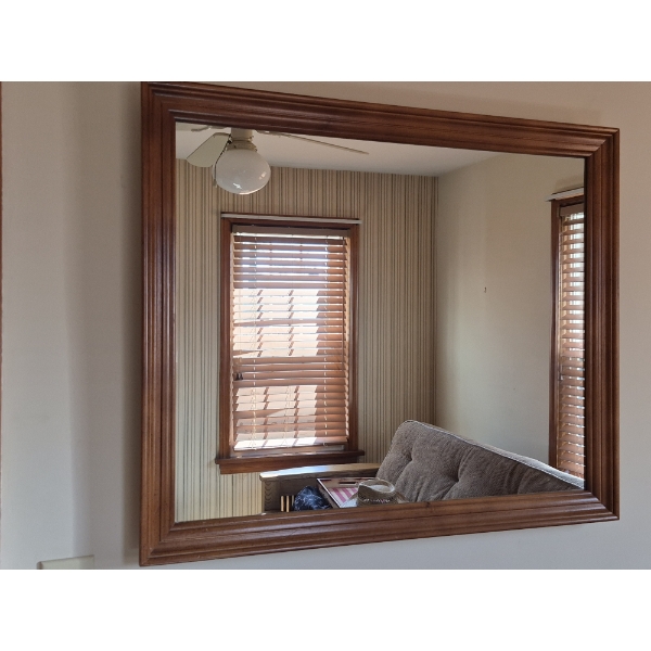 PICKUP IN CANTON - Excellent Wood Framed Wall Mirror 30" x 36" - See Pics