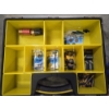 Image 3 : Stanley 17''x12'' Storage With Batteries, Kobalt 22''x10'' Toolbox With Large Group Of Push Retainer