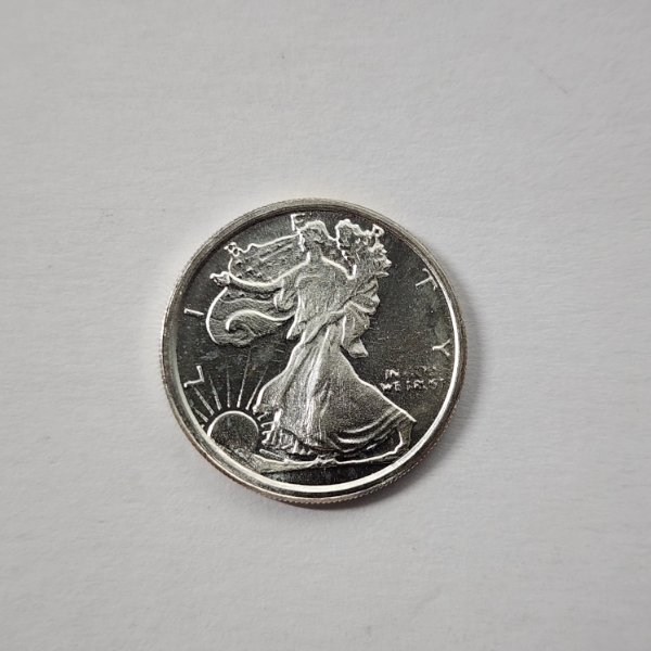 Walking Liberty 1/10th Troy oz .999 Fine Silver Round - Mint Condition