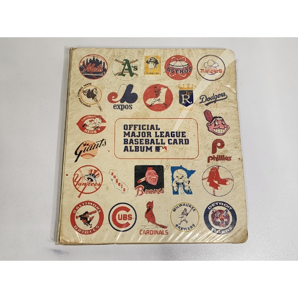 Official Major League Baseball Album Including Large Assortment of 1974 Baseball Cards