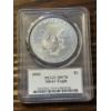 Image 2 : 2020 PCGS MS70 Silver Eagle - 1 Oz. Fine Silver -- FV $1.00 - In PCGS Trump Coin Holder 