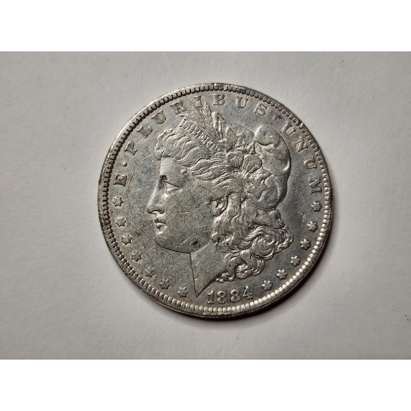 1884 UNITED STATES MORGAN SILVER DOLLAR! 90% Silver United States Coin Minted in Philadelphia