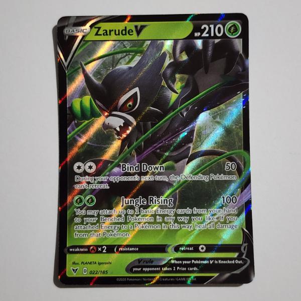 Zarude V 022/185 Holo Rare Pokemon Trading Card