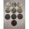Image 2 : 10 - Eisenhower United States Dollar Coins - All Mint Condition