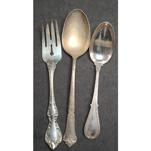 (3) Pcs Of Sterling Silverware - Total Weight: 111.1g