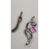 Image 2 : (2) Sterling Silver Necklace Pendants - Weight: 2.9g