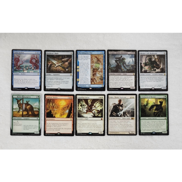 10 Assorted Mostly RARE MTG Magic the Gathering Trading Cards 