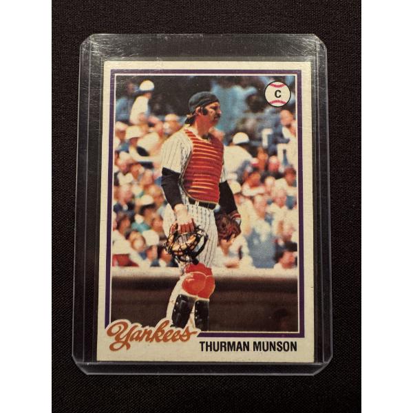 1978 Topps Thurman Munson Baseball Card - Mint Condition